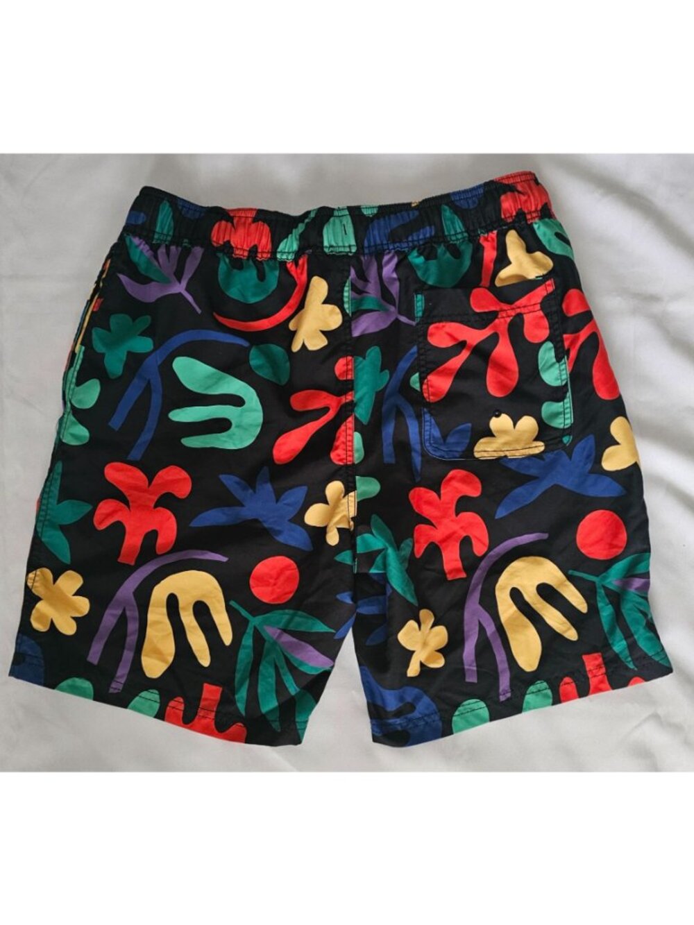 Hanna Andersson Boys' Tropical Rainforest On Black Swim Trunks Size Medium - Picture 4 of 11